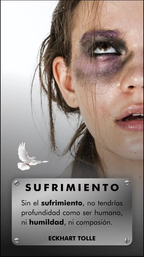 Imagen de la frase: Sin el sufrimiento, no tendrías profundidad como ser humano, ni humildad, ni compasión.