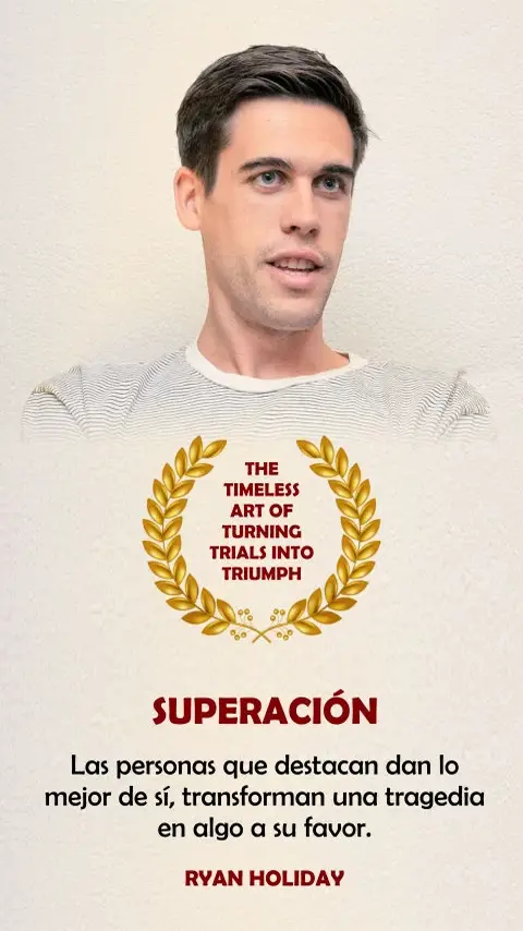 Imagen de la frase: Las personas que destacan dan lo mejor de sí, transforman una tragedia en algo a su favor.