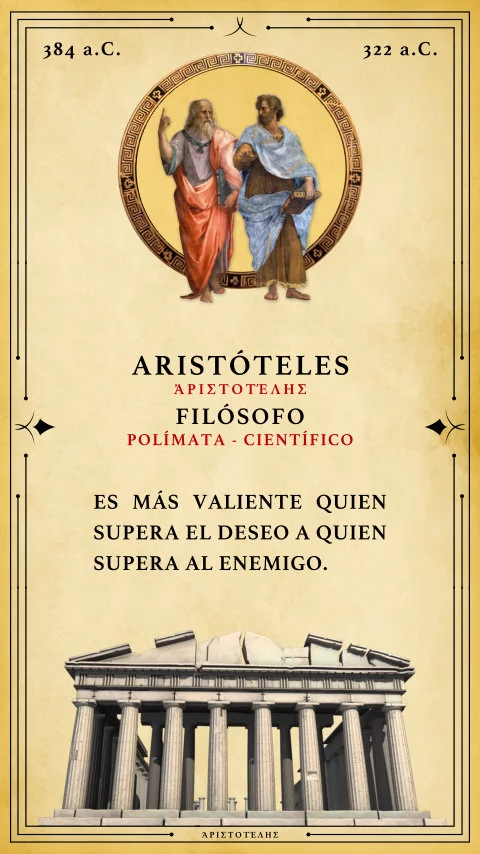 Imagen de la frase: Es más valiente quien supera el deseo a quien supera al enemigo.