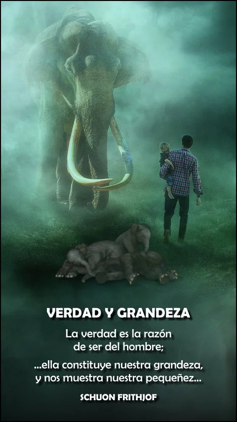 Imagen de la frase: La verdad es la razón de ser del hombre; ella constituye nuestra grandeza, y nos muestra nuestra pequeñez.