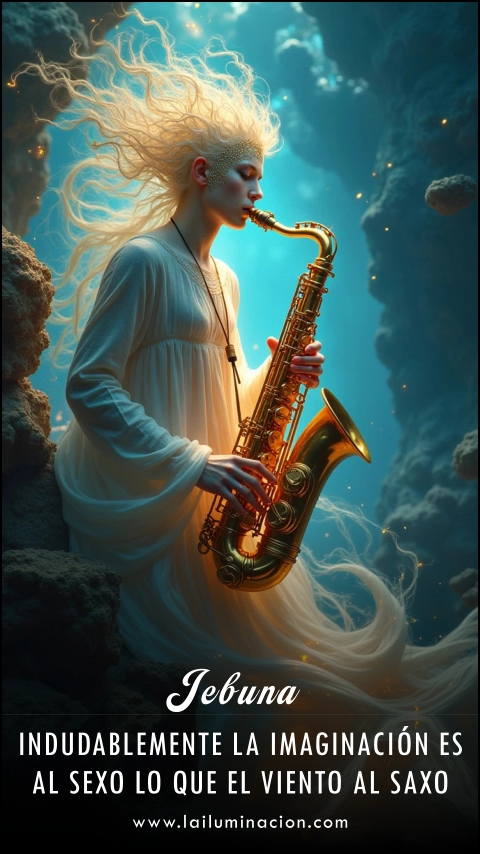Imagen de la frase: Indudablemente la imaginación es al sexo lo que el viento al saxo. Imagen de la frase: Indudablemente la imaginación es al sexo lo que el viento al saxo.