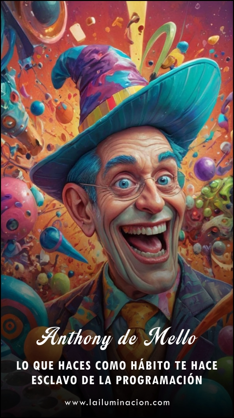 Imagen de la frase: Lo que haces como hábito te hace dependiente, esclavo de la programación. Imagen de la frase: Lo que haces como hábito te hace dependiente, esclavo de la programación.