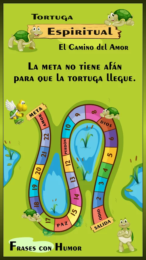 Imagen de la frase: La meta no tiene afán para que la tortuga llegue. (Humor) Imagen de la frase: La meta no tiene afán para que la tortuga llegue. (Humor)