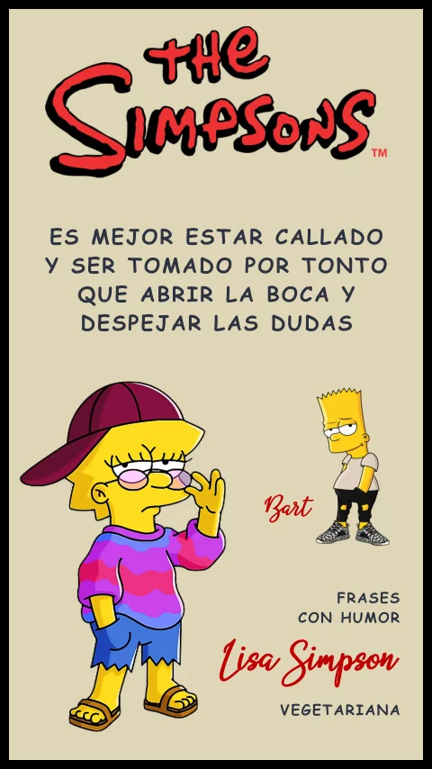 Imagen de la frase de lisa simpson