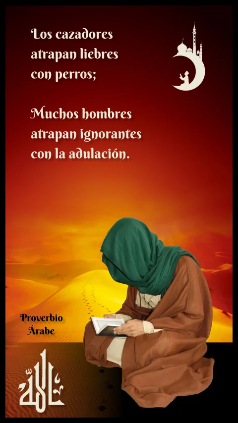 Imagen de la frase de proverbio arabe