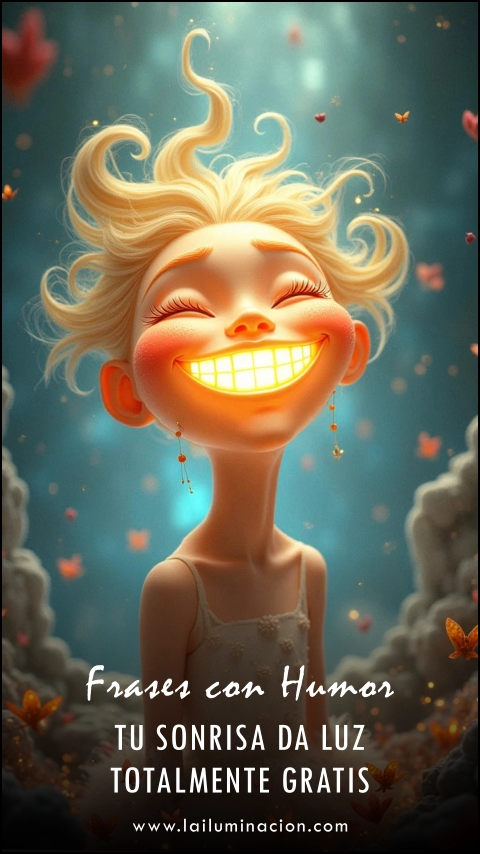 Imagen de la frase: Tu sonrisa da luz totalmente gratis. Imagen de la frase: Tu sonrisa da luz totalmente gratis.