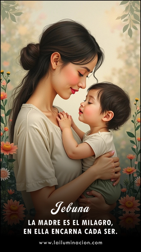 Imagen de la frase: La Madre es el milagro, en ella encarna cada ser. Imagen de la frase: La Madre es el milagro, en ella encarna cada ser.