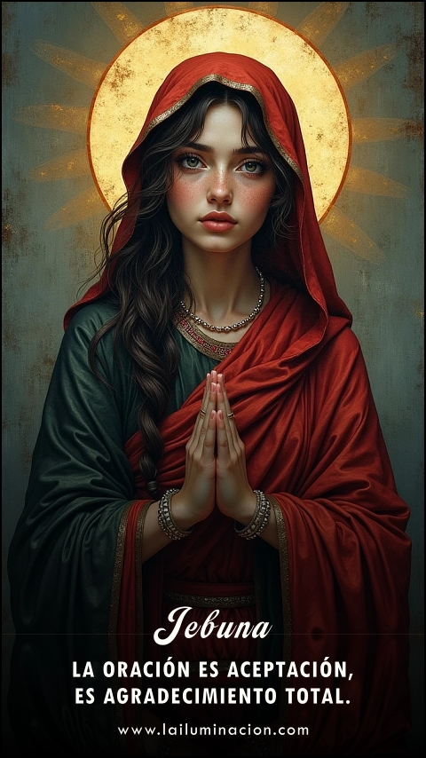 Imagen de la frase: La oración es aceptación, es agradecimiento total. Imagen de la frase: La oración es aceptación, es agradecimiento total.