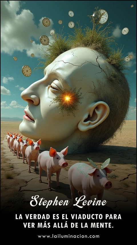 Imagen de la frase: La verdad es el viaducto para ver más allá de la mente. 