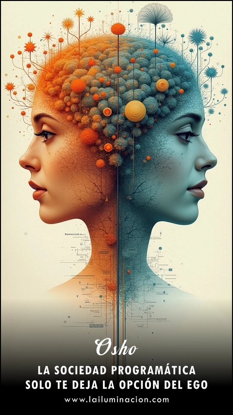 Imagen de la frase: La sociedad programática solo te deja la opción del ego.