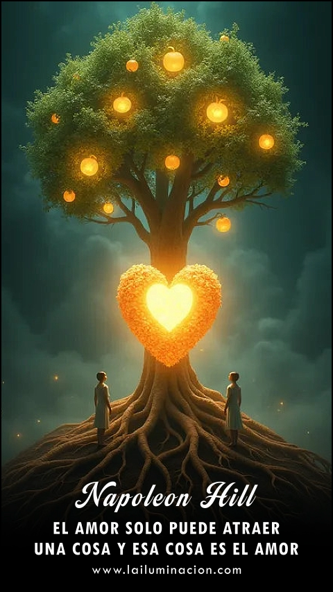 Imagen de la frase: El amor solo puede atraer una cosa y esa cosa es el amor.