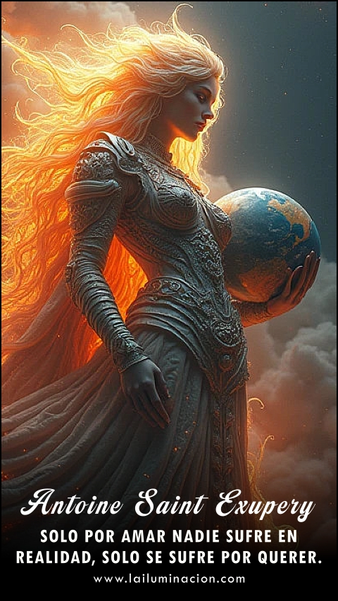 Imagen de la frase: Solo por amar nadie sufre en realidad, solo se sufre por querer.