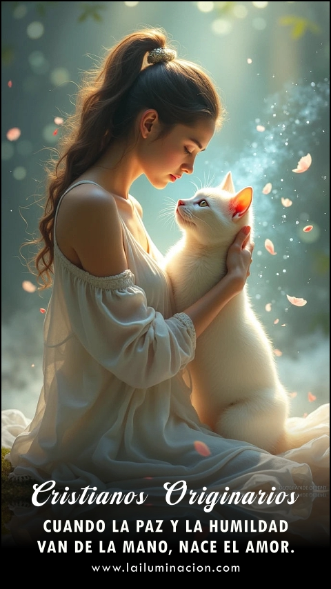 Imagen de la frase: Cuando la paz y la humildad van de la mano, nace el amor. Imagen de la frase: Cuando la paz y la humildad van de la mano, nace el amor.