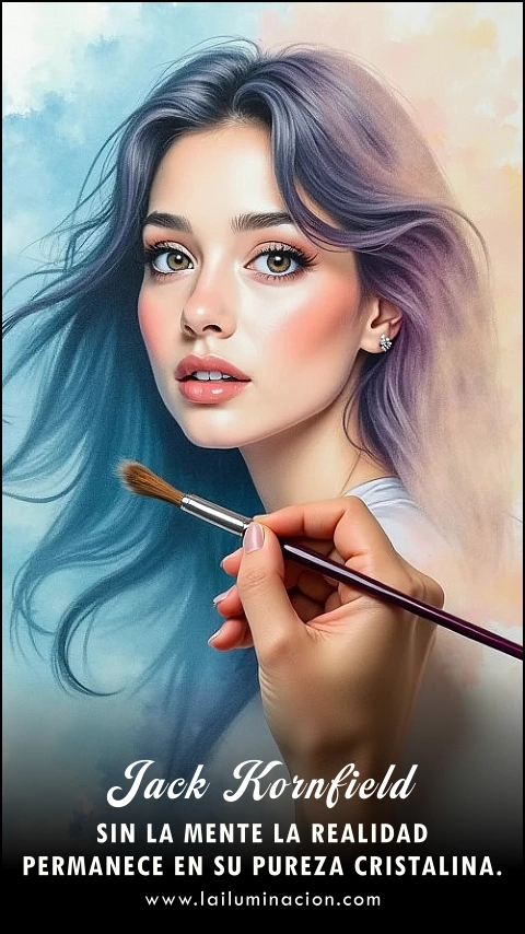 Imagen de la frase: Sin la mente la realidad permanece en su pureza cristalina.