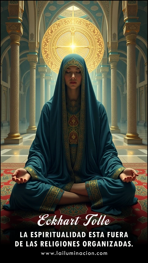 Imagen de la frase: La espiritualidad esta fuera de las religiones organizadas.
