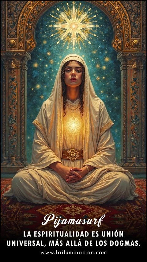 Imagen de la frase: La espiritualidad es unión universal, más allá de los dogmas.