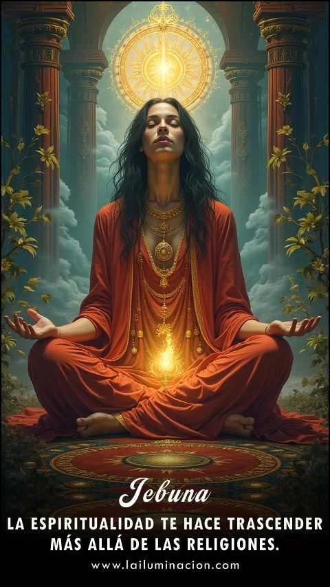 Imagen de la frase: La espiritualidad te hace trascender más allá de las religiones. Imagen de la frase: La espiritualidad te hace trascender más allá de las religiones.