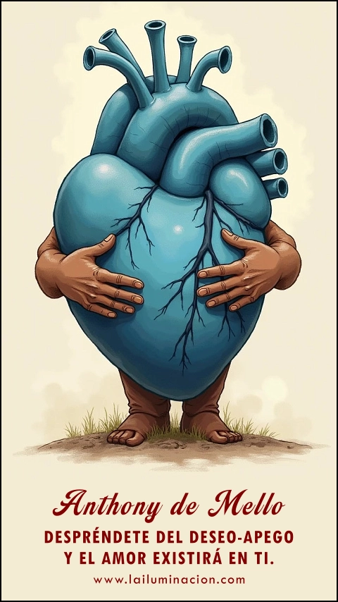 Imagen de la frase: Despréndete del deseo-apego y el amor existirá en ti. Imagen de la frase: Despréndete del deseo-apego y el amor existirá en ti.