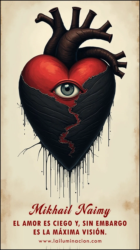 Imagen de la frase: El amor es ciego y, sin embargo es la máxima visión.