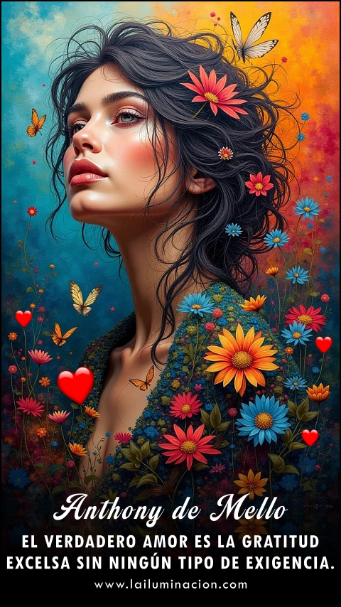 Imagen de la frase: El verdadero amor es la gratitud excelsa sin ningún tipo de exigencia. Imagen de la frase: El verdadero amor es la gratitud excelsa sin ningún tipo de exigencia.