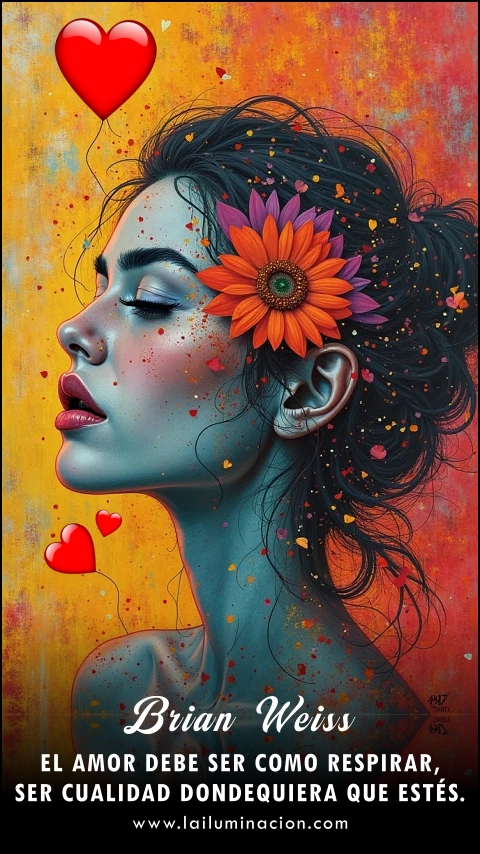 Imagen de la frase: El amor debe ser como respirar, ser cualidad dondequiera que estés.