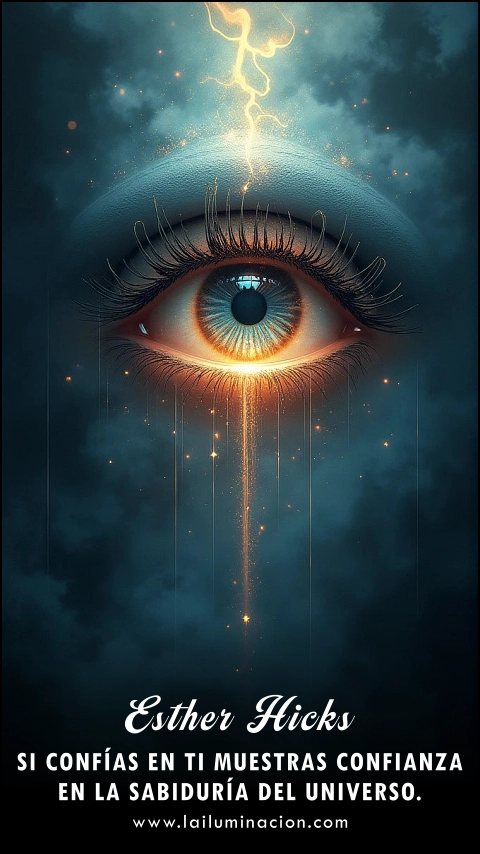 Imagen de la frase: Si confías en ti muestras confianza en la sabiduría del universo.