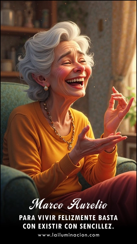 Imagen de la frase: Para vivir felizmente basta con existir con sencillez.