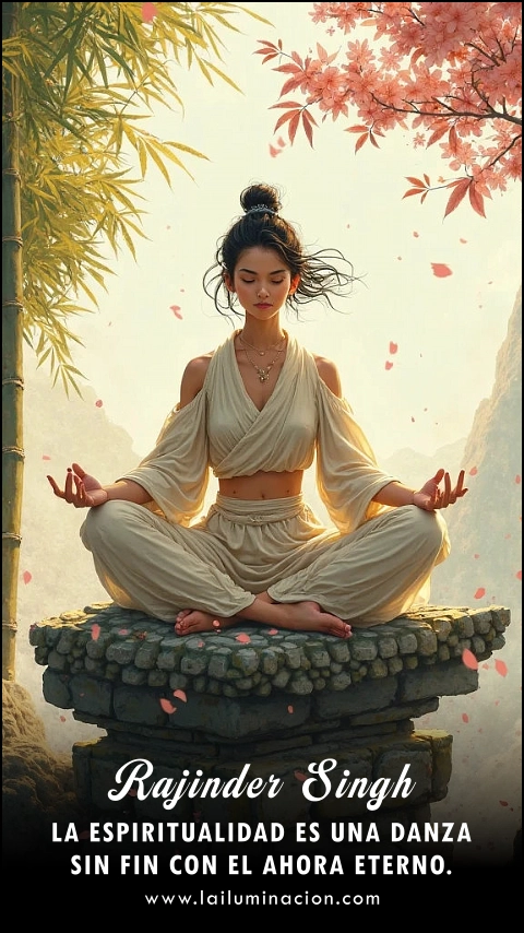 Imagen de la frase: La espiritualidad es una danza sin fin con el ahora eterno.