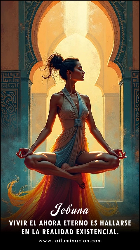 Imagen de la frase: Vivir el ahora eterno es hallarse en la realidad existencial. Imagen de la frase: Vivir el ahora eterno es hallarse en la realidad existencial.