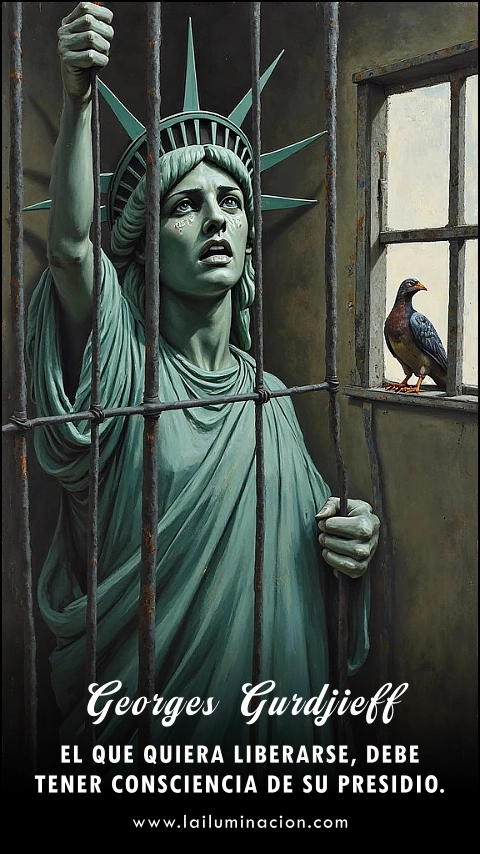Imagen de la frase: El que quiera liberarse, debe tener consciencia de su presidio.