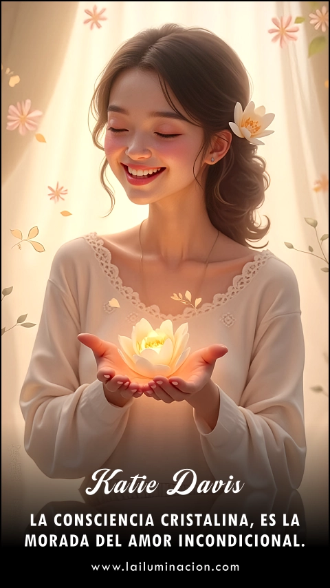 Imagen de la frase: La consciencia cristalina, es la morada del amor incondicional.
