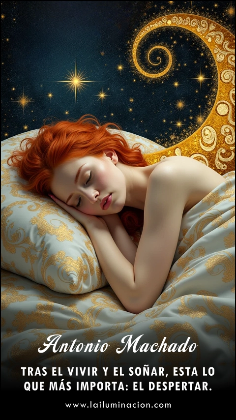Imagen de la frase: Tras el vivir y el soñar, esta lo que más importa: el despertar.