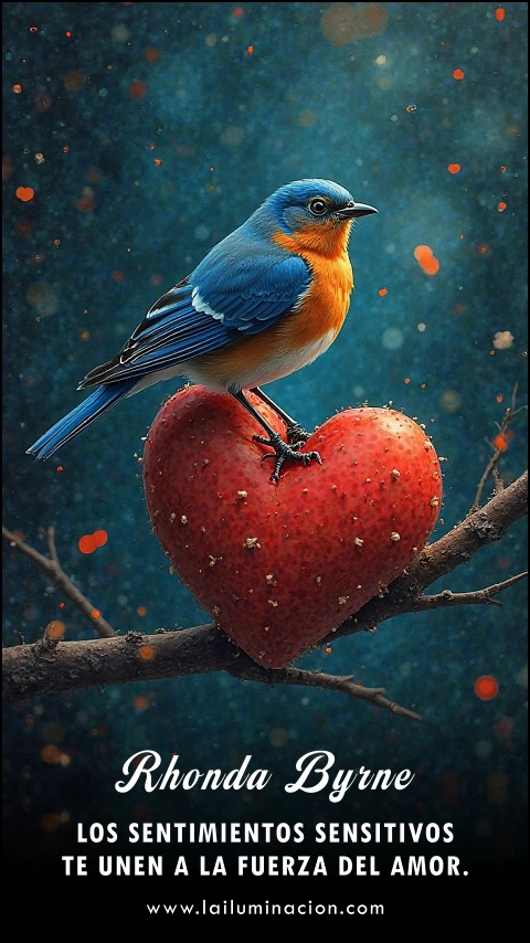 Imagen de la frase: Los sentimientos sensitivos te unen a la fuerza del amor.