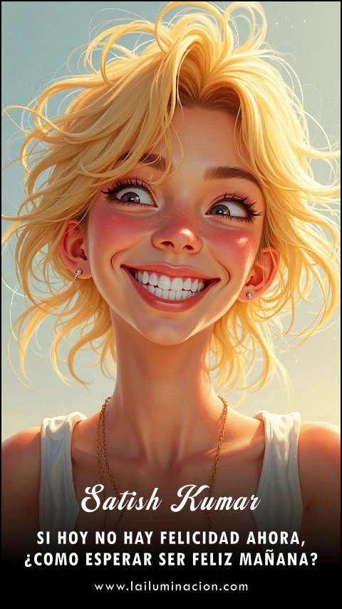 Imagen de la frase: Si hoy no hay felicidad ahora, ¿Como esperar ser feliz mañana?