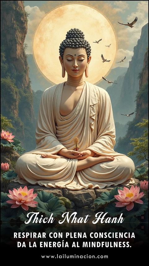 Imagen de la frase: Respirar con plena consciencia da la energía al mindfulness.