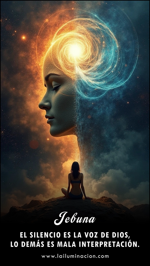 Imagen de la frase: El silencio es la voz de Dios, lo demás es mala interpretación. Imagen de la frase: El silencio es la voz de Dios, lo demás es mala interpretación.