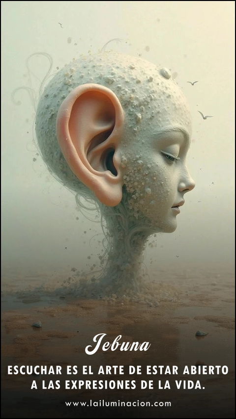 Imagen de la frase: Escuchar es el arte de estar abierto a las expresiones de la vida.