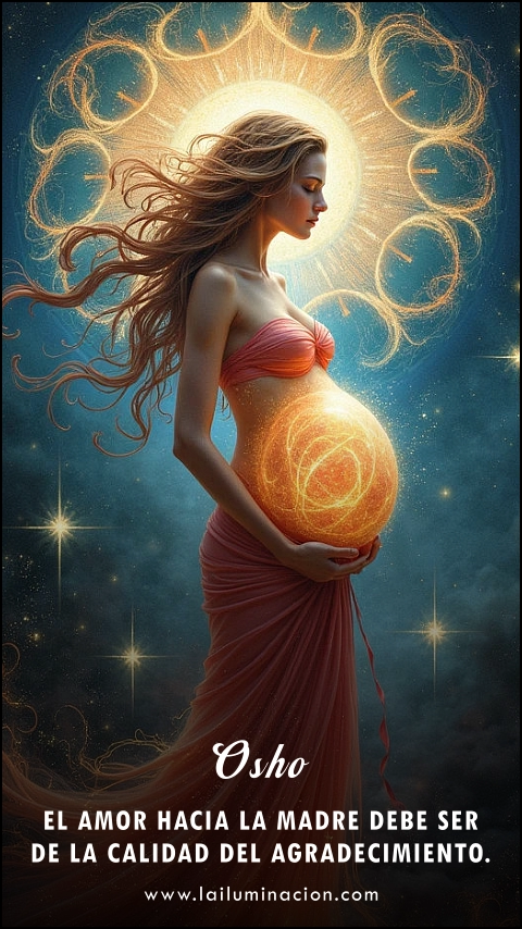 Imagen de la frase: El amor hacia la Madre debe ser de la calidad del agradecimiento.