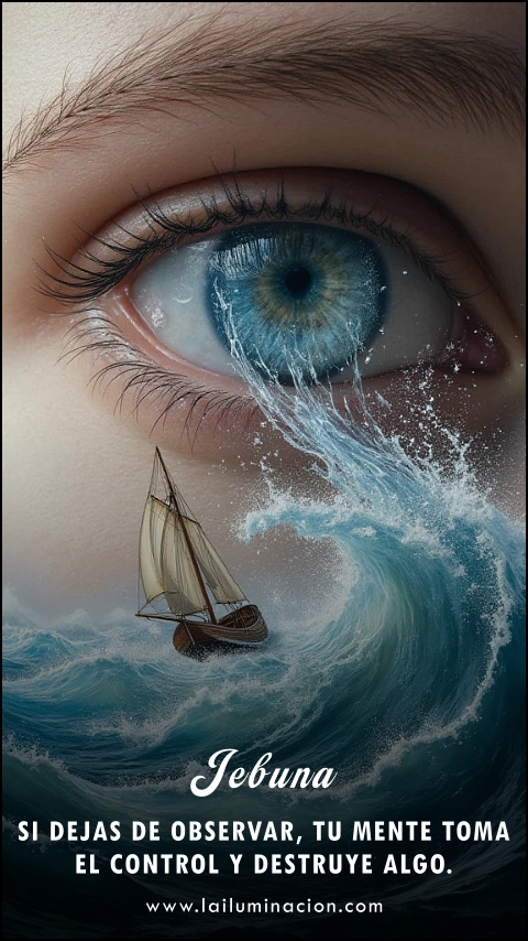 Imagen de la frase: Si dejas de observar, tu mente toma el control y destruye algo. Imagen de la frase: Si dejas de observar, tu mente toma el control y destruye algo.