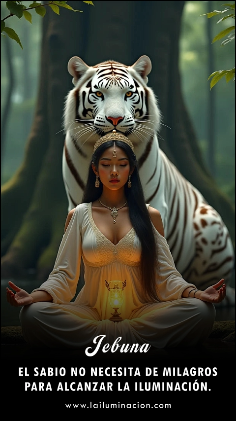 Imagen de la frase: El sabio no necesita de milagros para alcanzar la iluminación. Imagen de la frase: El sabio no necesita de milagros para alcanzar la iluminación.