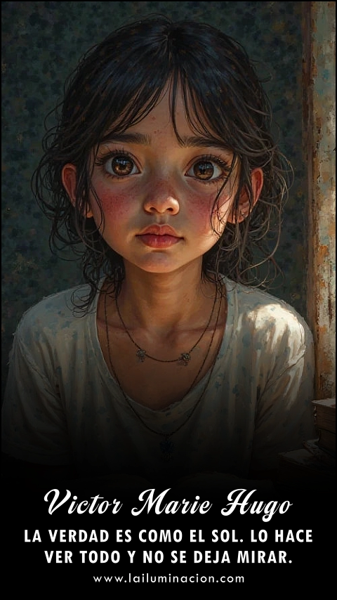 Imagen de la frase: La verdad es como el sol. Lo hace ver todo y no se deja mirar. Imagen de la frase: La verdad es como el sol. Lo hace ver todo y no se deja mirar.