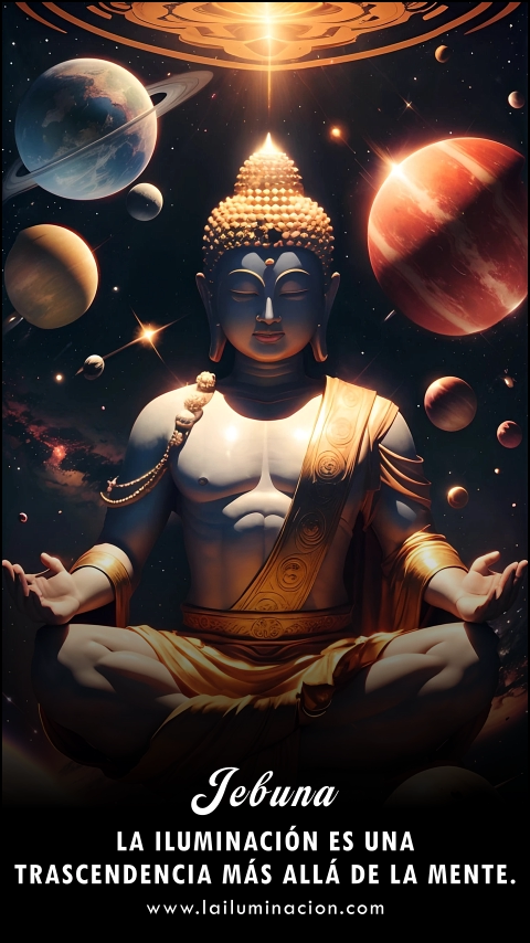 Imagen de la frase: La iluminación es una trascendencia más allá de la mente. Imagen de la frase: La iluminación es una trascendencia más allá de la mente.