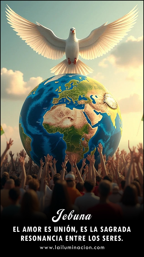 Imagen de la frase: El amor es unión, es la sagrada resonancia entre los seres. Imagen de la frase: El amor es unión, es la sagrada resonancia entre los seres.