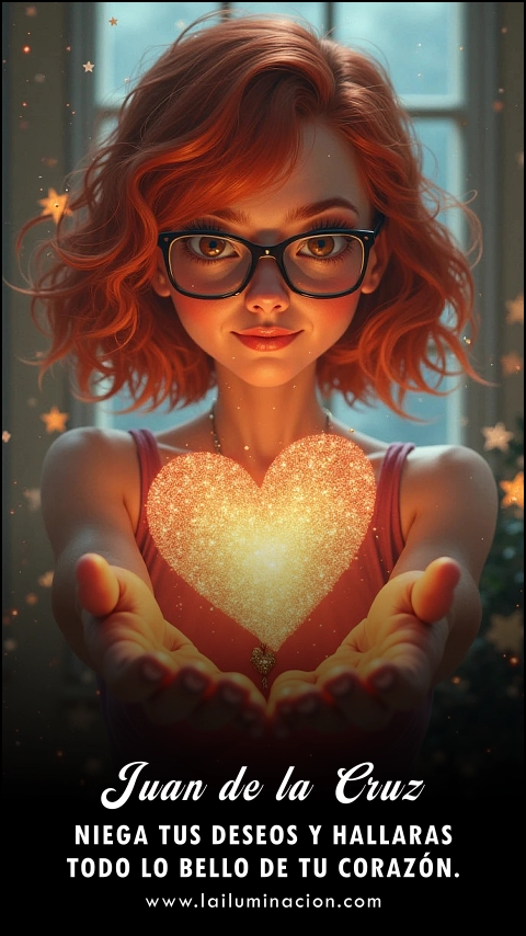 Imagen de la frase: Niega tus deseos y hallaras todo lo bello de tu corazón.