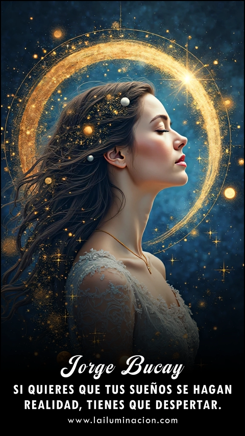 Imagen de la frase: Si quieres que tus sueños se hagan realidad, tienes que despertar.