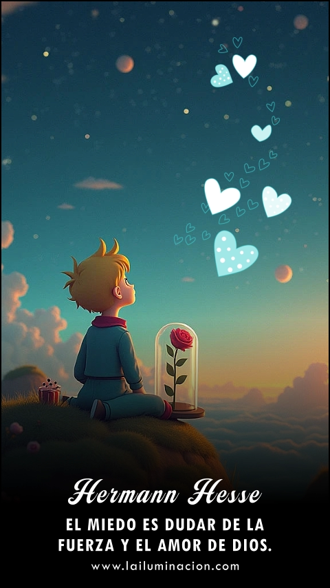 Imagen de la frase: El miedo es dudar de la fuerza y el amor de Dios. Imagen de la frase: El miedo es dudar de la fuerza y el amor de Dios.