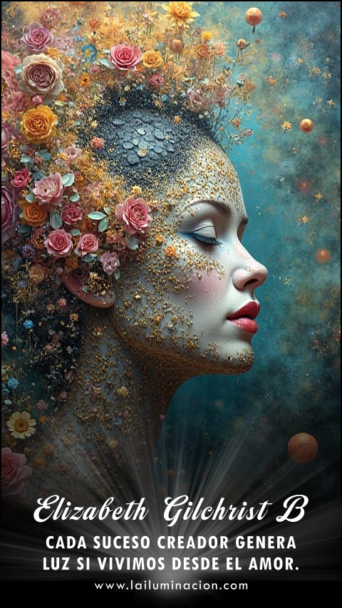 Imagen de la frase: Cada suceso creador genera luz si vivimos desde el amor. Imagen de la frase: Cada suceso creador genera luz si vivimos desde el amor.