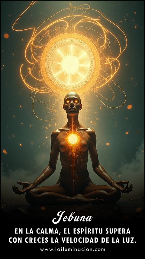 Imagen de la frase: En la calma, el espíritu supera con creces la velocidad de la luz. Imagen de la frase: En la calma, el espíritu supera con creces la velocidad de la luz.
