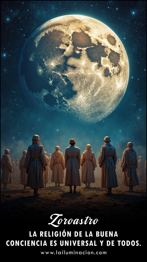 Imagen de la frase: La religión de la buena conciencia es universal y de todos. Imagen de la frase: La religión de la buena conciencia es universal y de todos.