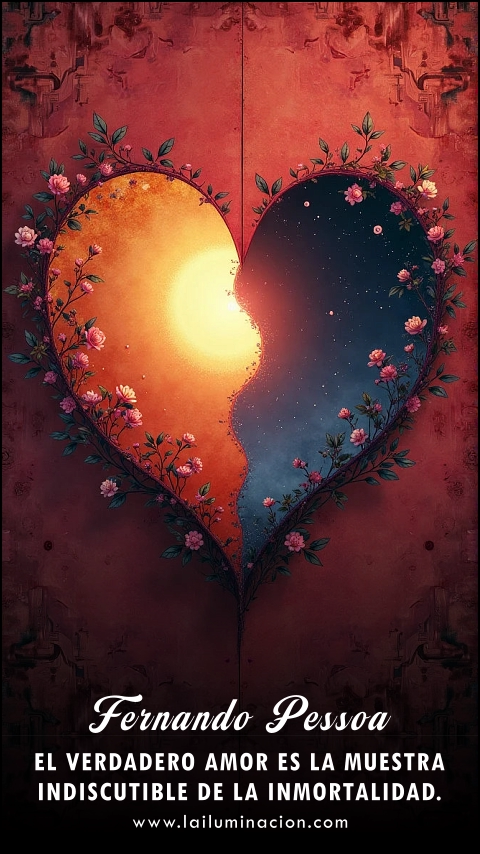 Imagen de la frase: El verdadero amor es la muestra indiscutible de la inmortalidad.